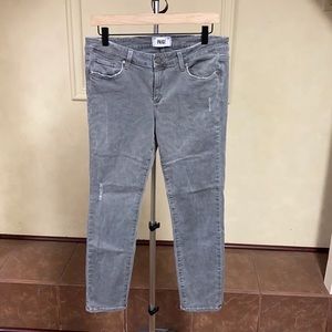 Paige Peg Skinny Gray Jeans size 31